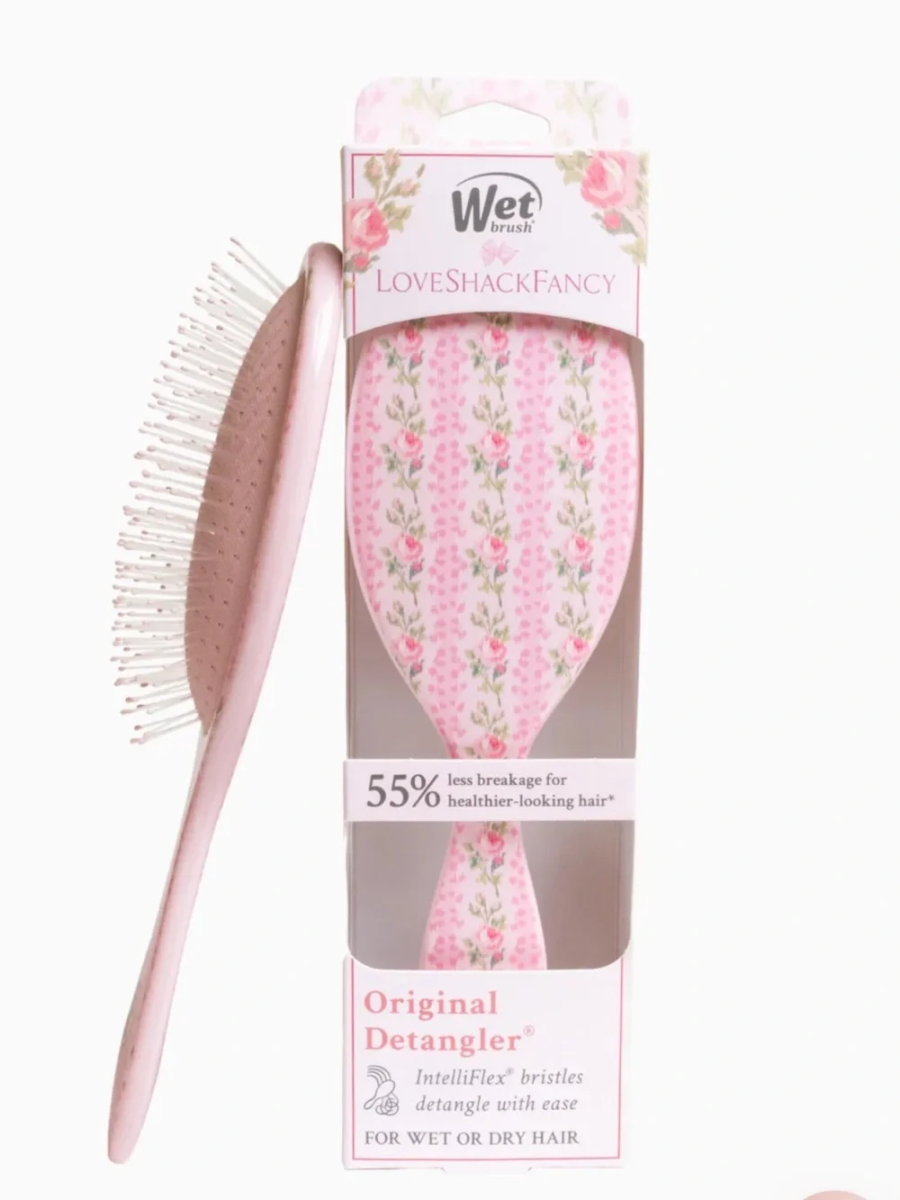 LOVESHACKFANCY wet brush hairbrush and hair ties
